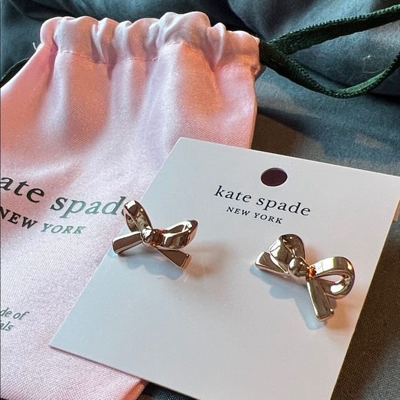 Kate Spade Gold Bow Earrings - Picture 7 of 7